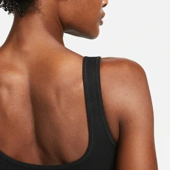 2-Nike NWOT Alate All U Light-Support Lightly Lined RibbedSports Bra Black NWOT - Picture 5 of 7